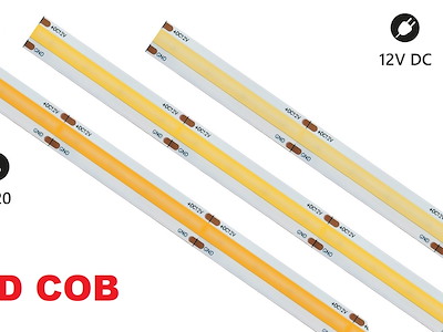 STRISCE LED C.O.B. WHITE 12 o 24V DIMMERABILI