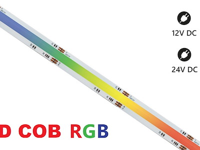 STRISCE LED C.O.B RGB 12 o 24V DIMMERABILI