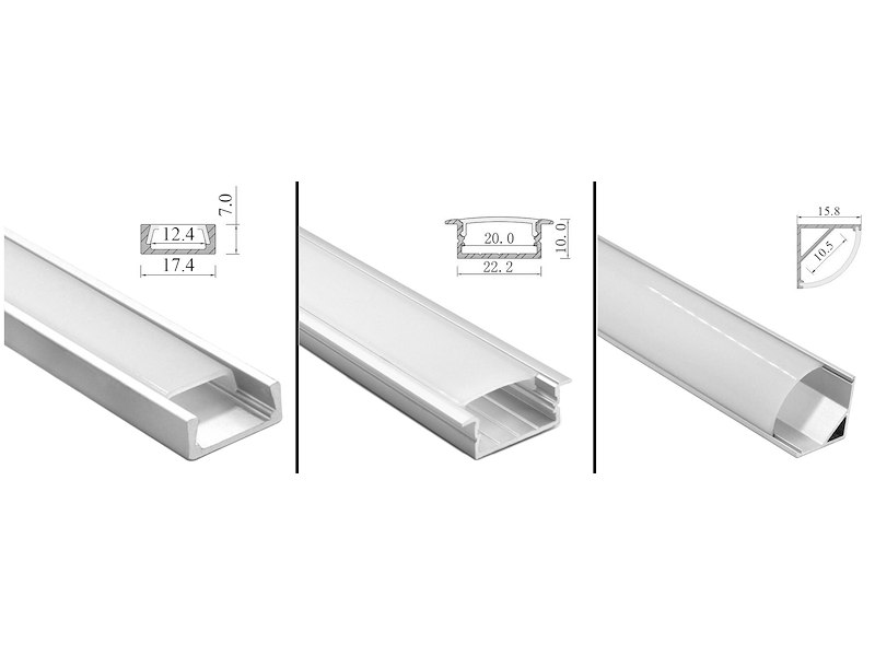 PROFILI IN ALLUMINIO PER STRISCE LED