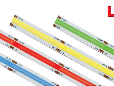 STRISCE LED C.O.B. COLORATE 24V DIMMERABILI