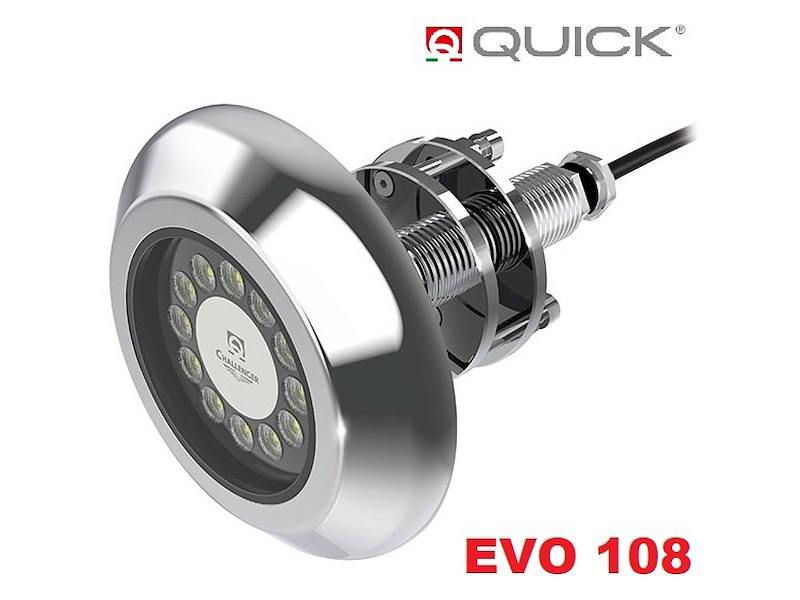 FARETTO SUBACQUEO A LED QUICK EVO 108 PASSASCAFO