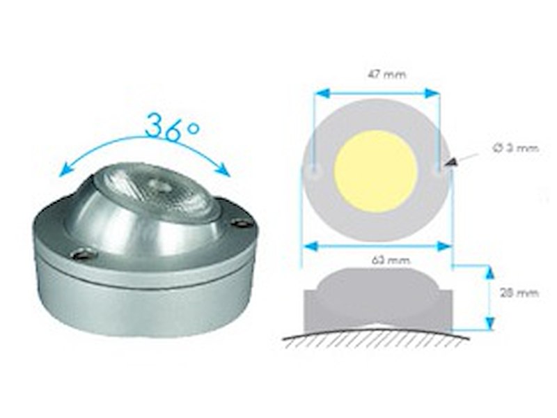LUCE LED CROCETTA/PONTE MANTAGUA ORIENTABILE