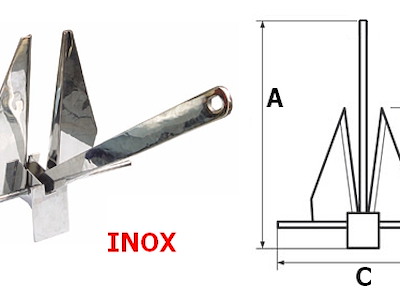 ANCORA TIPO DANFORTH INOX