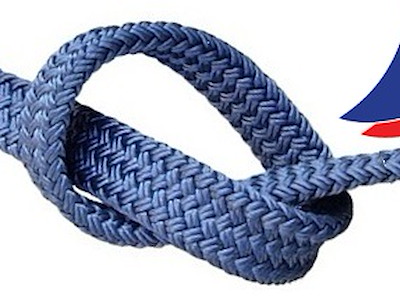 TRECCIA PIATTA PER PARABORDI BLU NAVY
