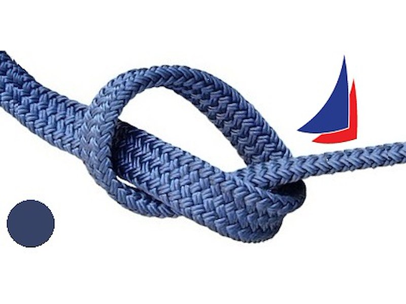 TRECCIA PIATTA PER PARABORDI BLU NAVY