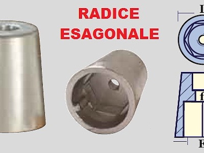 OGIVA RICAMBIO RADICE ESAGONALE