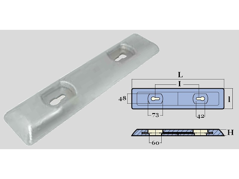 PIASTRA SEALINE CON INSERTO ACCIAIO
