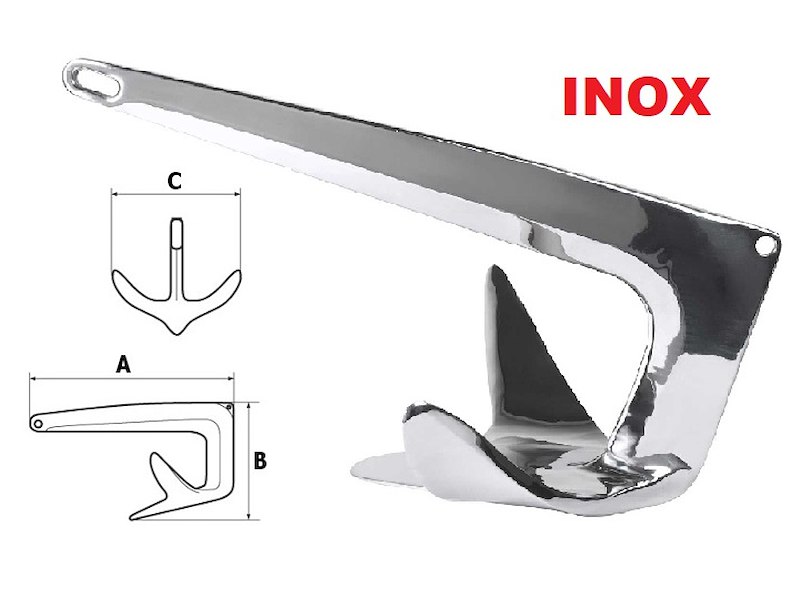 ANCORA TIPO BRUCE IN ACCIAIO INOX