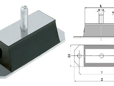 ANTIVIBRANTI RETTANGOLARI