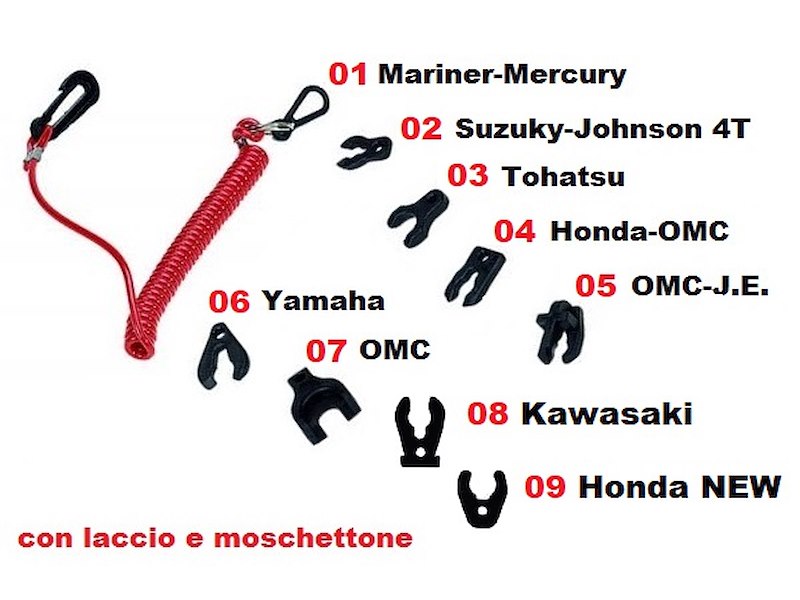 CHIAVETTA STOP MOTORE CON LACCIO