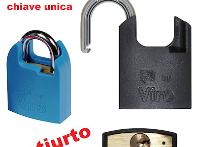 LUCCHETTI ANTIURTO A CHIAVE UNICA