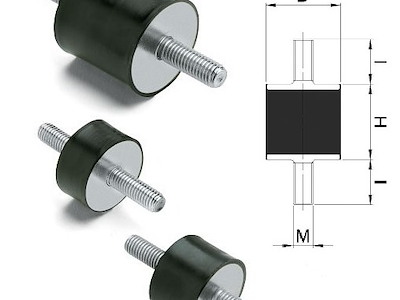 ANTIVIBRANTI CILINDRICI MASCHIO/MASCHIO