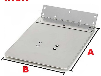 COPPIA PIASTRE FLAPS INOX