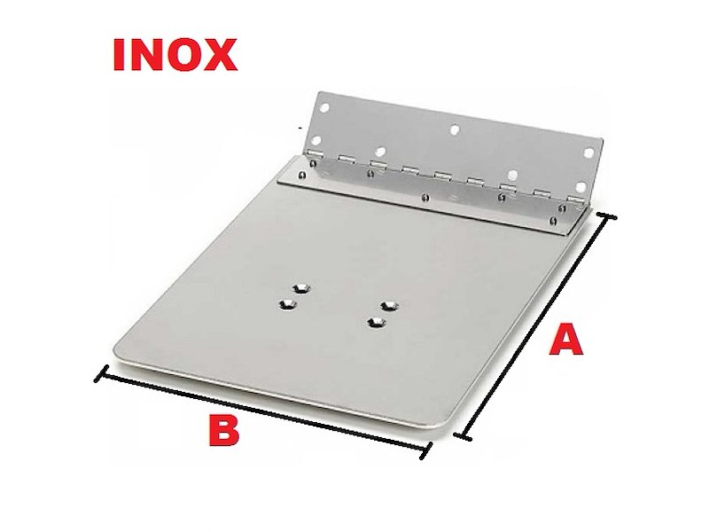 COPPIA PIASTRE FLAPS INOX