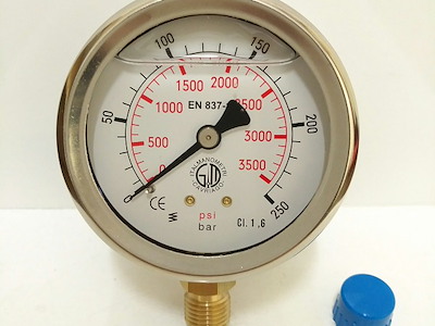 MANOMETRO RADIALE Ø63