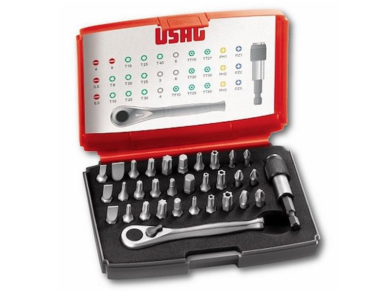 CASSETTA ASSORTIMENTO DI INSERTI USAG 1/4