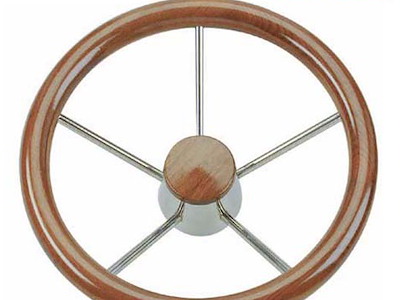 VOLANTE CON IMPUGNATURA TEAK