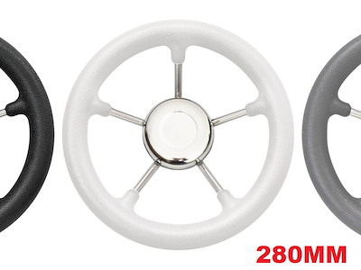 VOLANTE A 5 RAZZE INOX E POLIURETANO