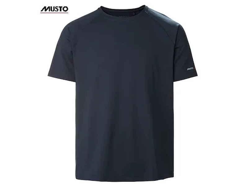 T-SHIRT UOMO MUSTO EVO CREW SUNBLOCK NAVY