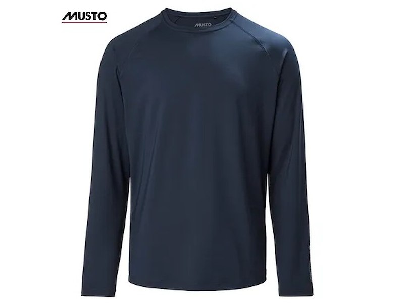 T-SHIRT MUSTO UOMO MANICA LUNGA SUNBLOCK NAVY