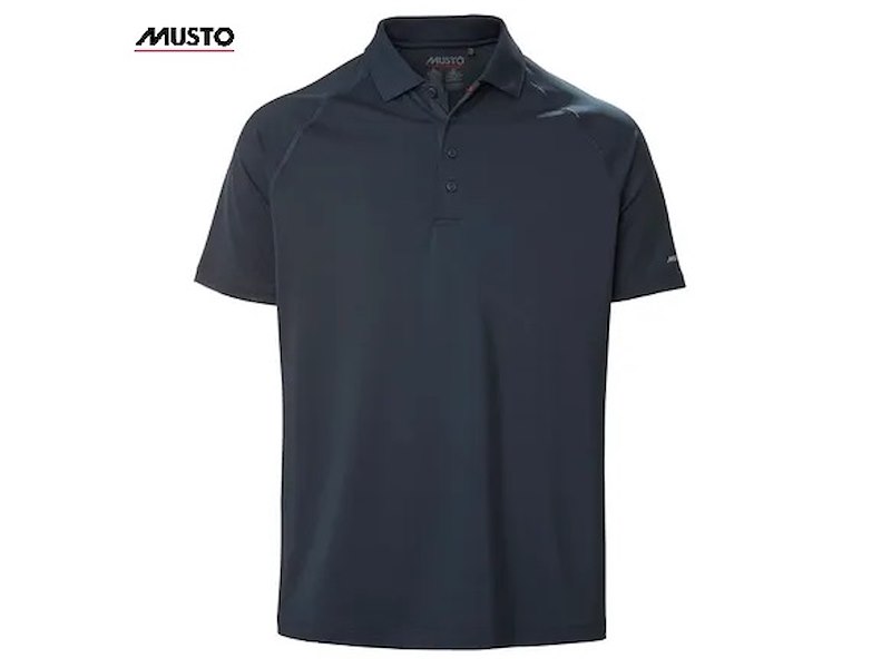 POLO MUSTO UOMO EVO CREW SUNBLOCK NAVY