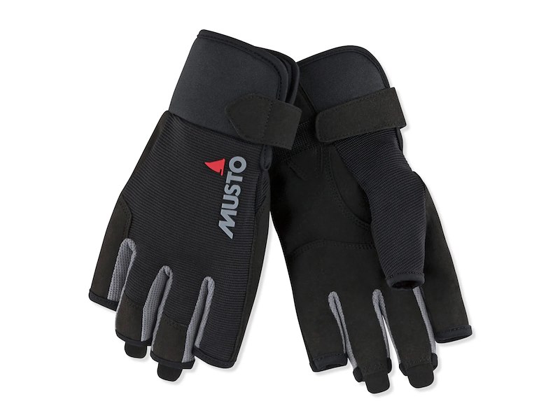 MUSTO GUANTO VELA ESSENTIAL DITA CORTE BLACK