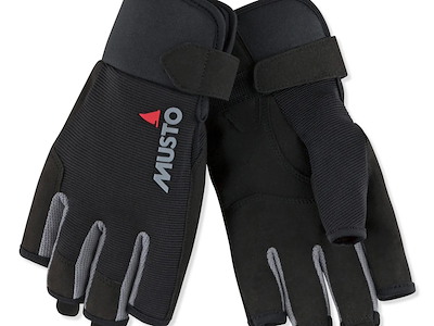 MUSTO GUANTO VELA ESSENTIAL DITA CORTE BLACK