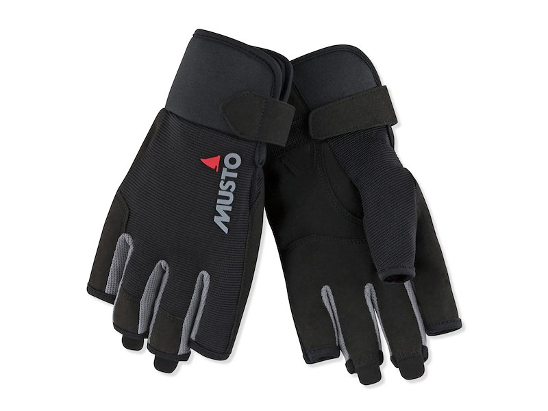 MUSTO GUANTO VELA ESSENTIAL DITA CORTE BLACK