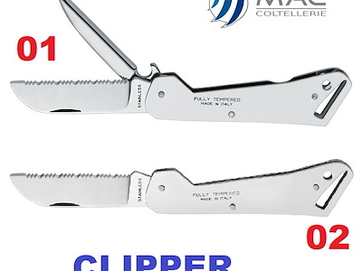 COLTELLO FULL INOX CLIPPER