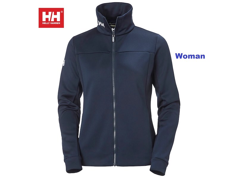 HELLY HANSEN W CREW FLEECE JACKET NAVY