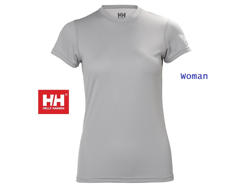 HELLY HANSEN TECH T-SHIRT DONNA 2.0 GREY FOG