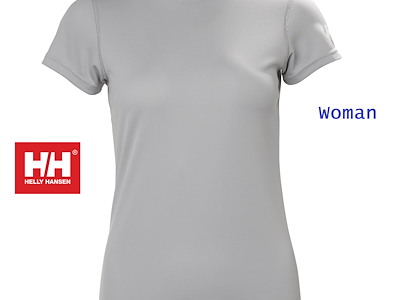 HELLY HANSEN TECH T-SHIRT DONNA 2.0 GREY FOG