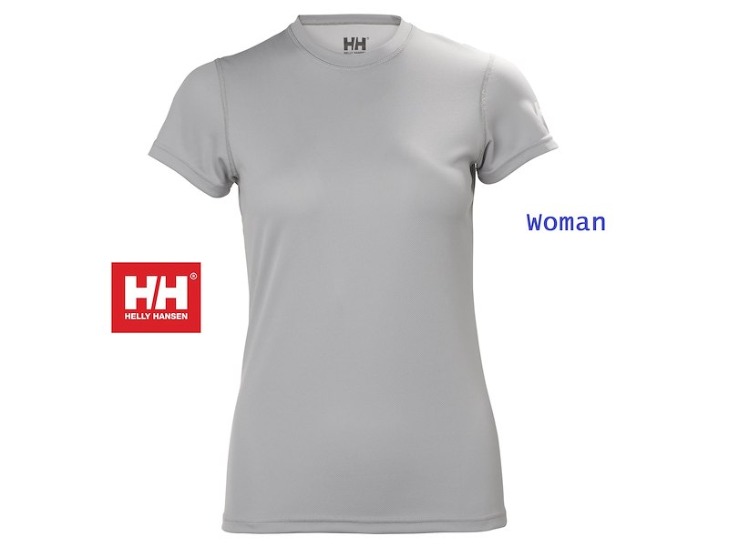 HELLY HANSEN TECH T-SHIRT DONNA 2.0 GREY FOG