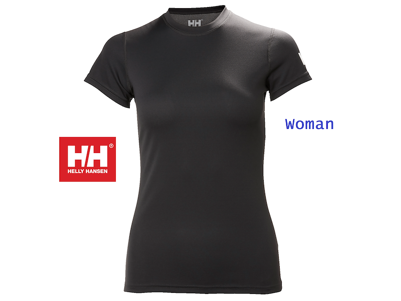 HELLY HANSEN TECH T-SHIRT DONNA EBONY