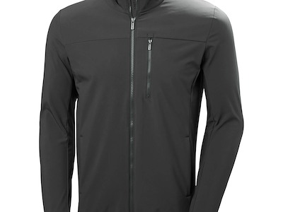 HH CREW SOFTSHELL SAILING JACKET 2.0 EBONY