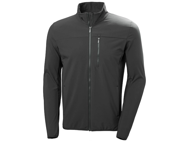 HH CREW SOFTSHELL SAILING JACKET 2.0 EBONY