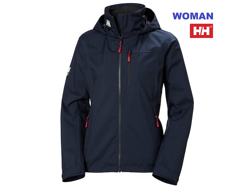 HELLY HANSEN WOMAN CREW HOODED JACKET 2.0 NAVY