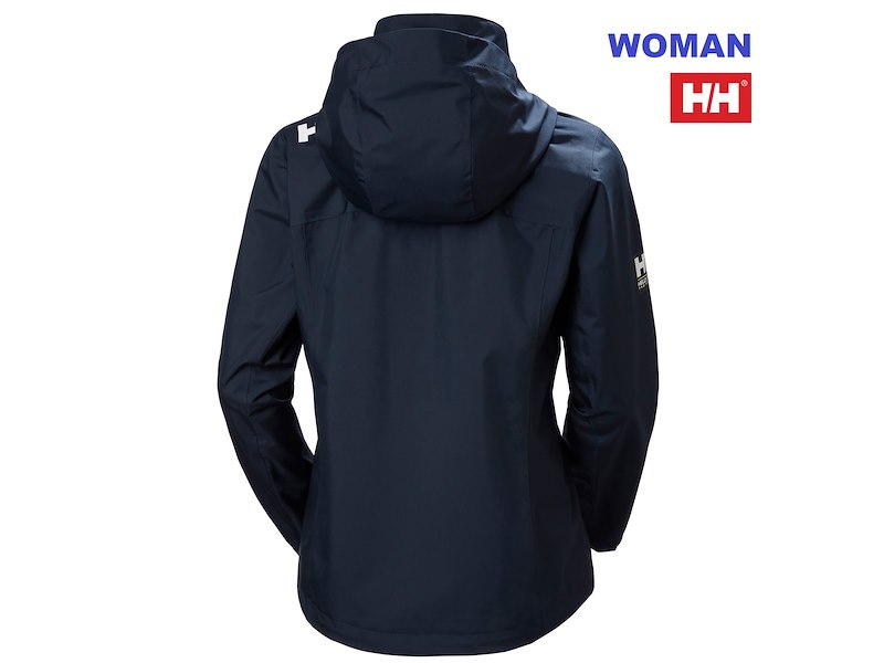 HELLY HANSEN WOMAN CREW HOODED JACKET 2.0 NAVY