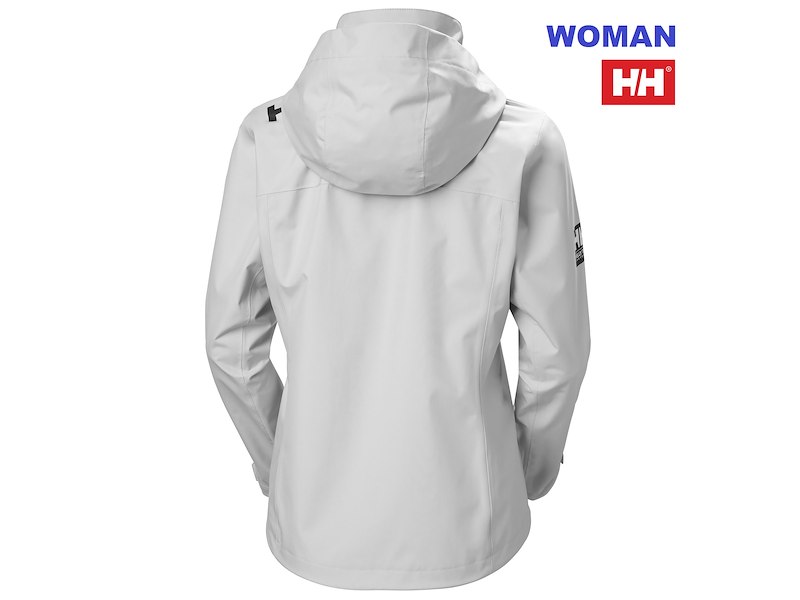 HELLY HANSEN WOMAN CREW HOODED JACKET 2.0 GREY FOG