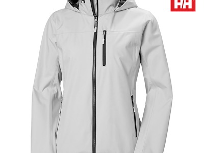 HELLY HANSEN WOMAN CREW HOODED JACKET 2.0 GREY FOG