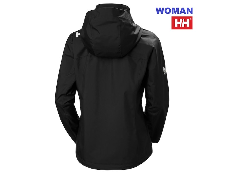 HELLY HANSEN WOMAN CREW HOODED JACKET 2.0 BLACK