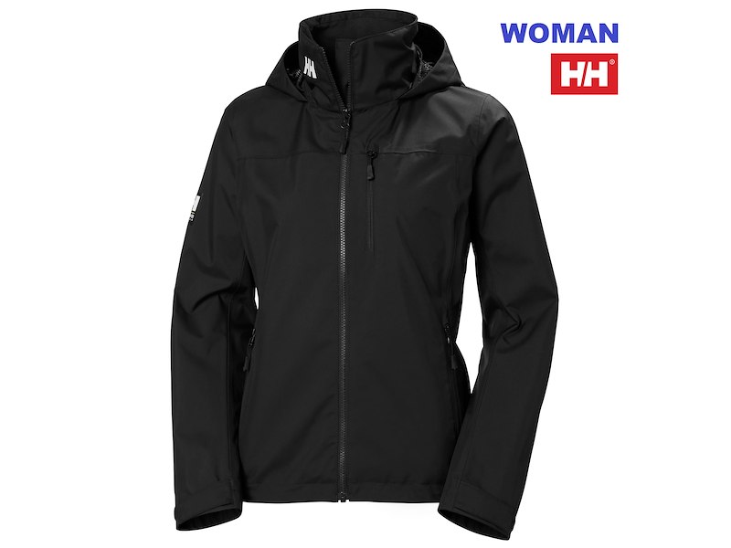 HELLY HANSEN WOMAN CREW HOODED JACKET 2.0 BLACK