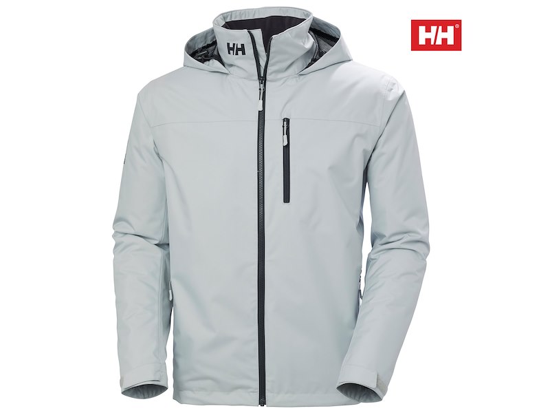 HH CREW HOODED MIDLAYER JKT 2.0 GREY FOG