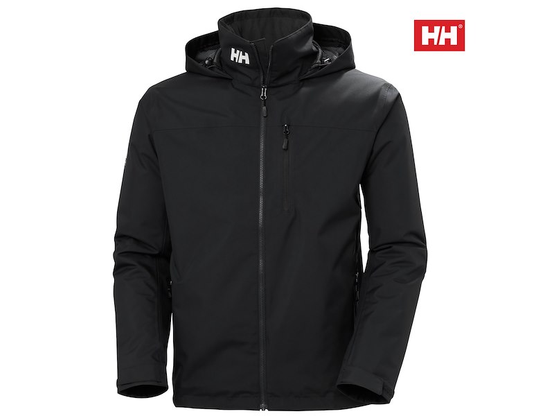 HH CREW HOODED MIDLAYER JKT 2.0 BLACK