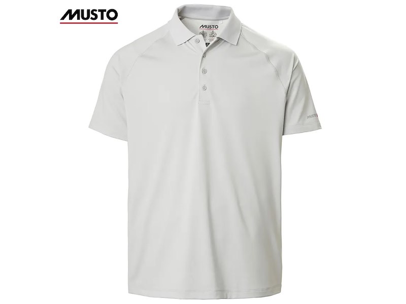 POLO MUSTO UOMO EVO CREW SUNBLOCK PLATINUM