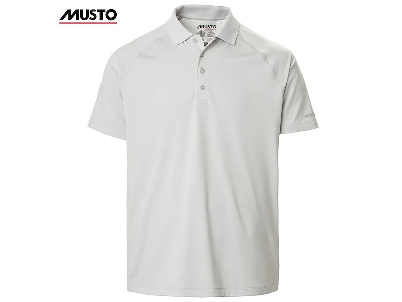 POLO MUSTO UOMO EVO CREW SUNBLOCK PLATINUM