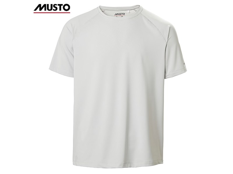 T-SHIRT UOMO MUSTO EVO CREW SUNBLOCK PLATINUM