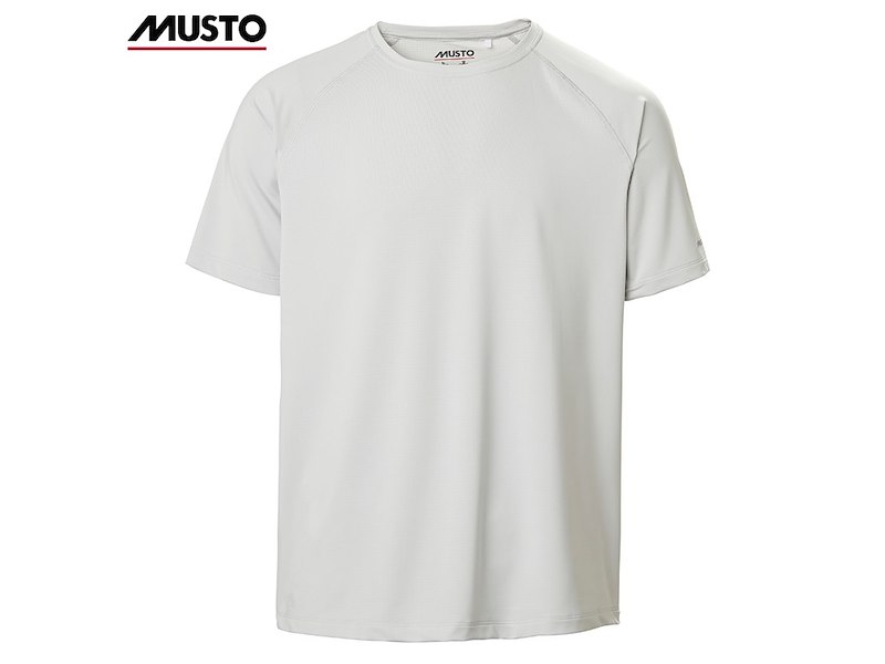 T-SHIRT UOMO MUSTO EVO CREW SUNBLOCK PLATINUM