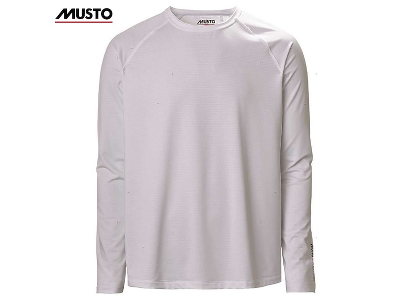 T-SHIRT MUSTO UOMO MANICA LUNGA SUNBLOCK PLATINUM