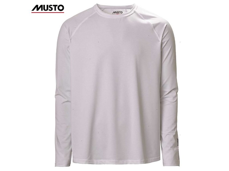 T-SHIRT MUSTO UOMO MANICA LUNGA SUNBLOCK PLATINUM